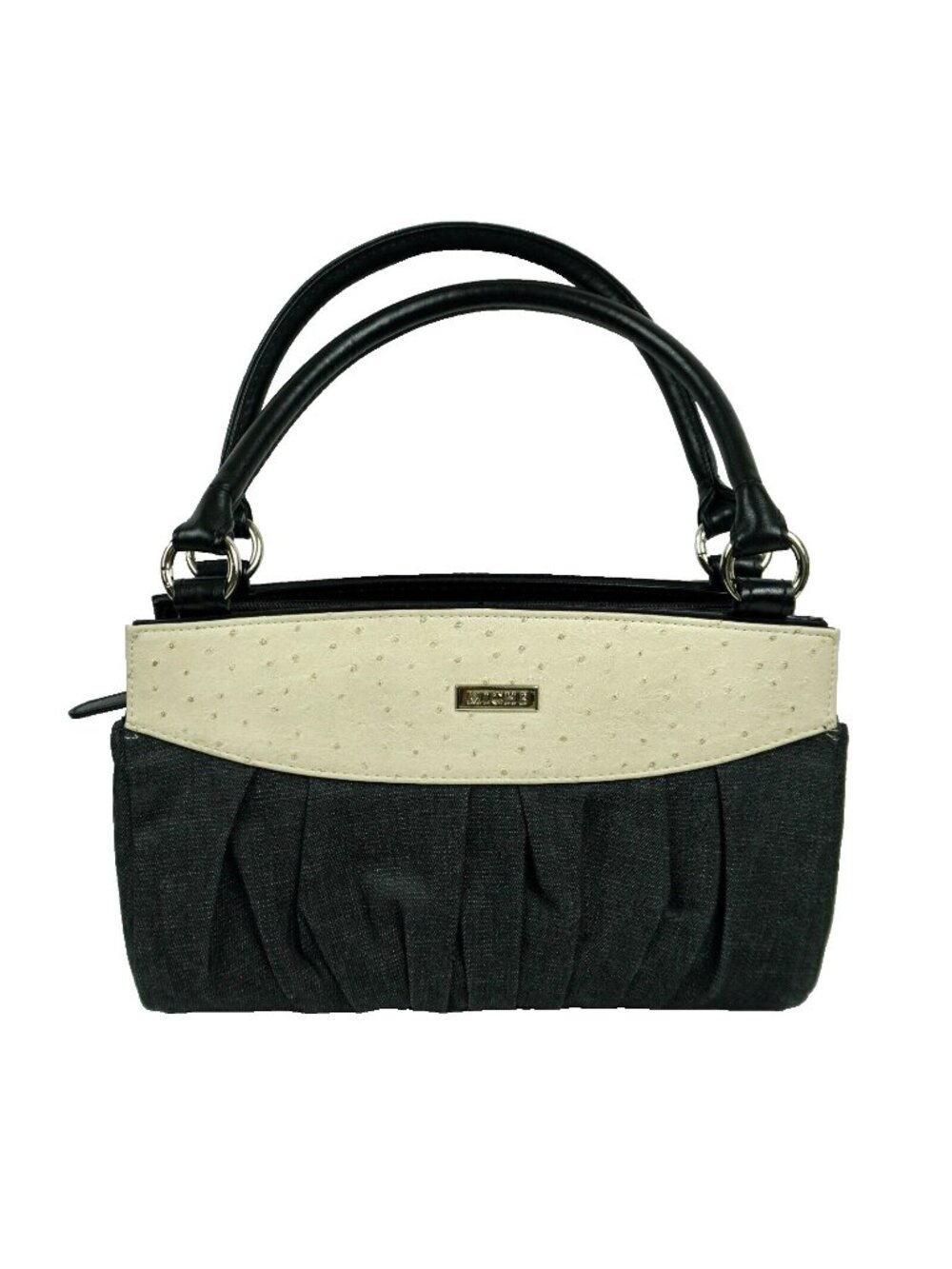 Miche Deniece Hand Bag Women Classic Shell Retired Dark Denim Ostrich Leather